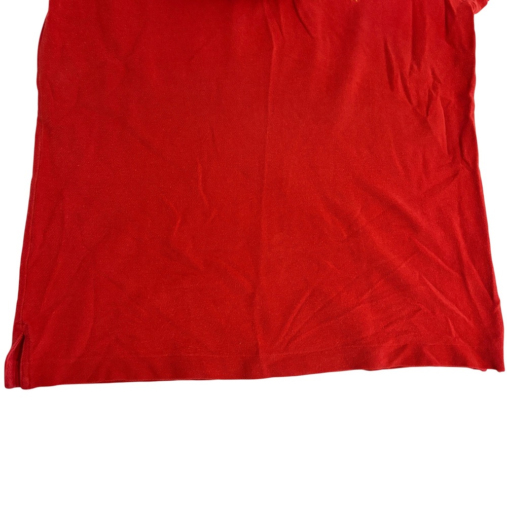 Lauren Ralph Lauren Polo Shirt Womens Small Red Short Sleeve Gold Crest Logo - Picture 10 of 11